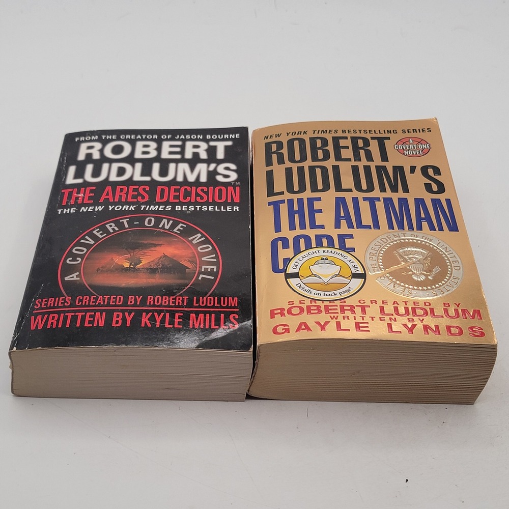 Robert Ludlum Covert-One The Ares Decision The Altman Code Paperback Set Good